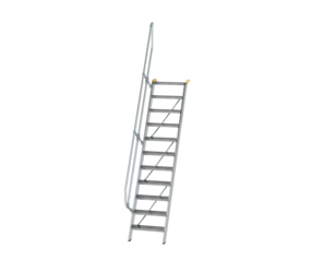 Treppe 60° St.br. 600 mm, 11 St., Alu ger. | © MUNK GmbH