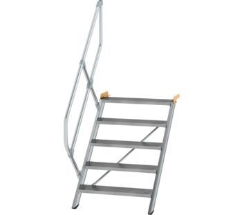Stairs 45° step width 800 mm, 5 steps, gr. alu | © MUNK GmbH