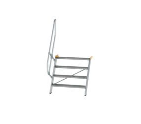 Stairs 60° step width 1,000 mm, 4 steps, gr. alu | © MUNK GmbH