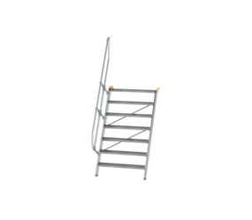 Treppe 60° St.br. 1000 mm, 7 St., Alu ger. | © MUNK GmbH