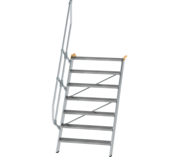Treppe 60° St.br. 1000 mm, 7 St., Alu ger. | © MUNK GmbH