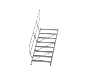 Treppe 45° St.br. 1000 mm, 8 St., Alu ger. | © MUNK GmbH