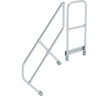 Treppe m. PF 45° 2. Handlauf für 4 St., 45° | © MUNK GmbH