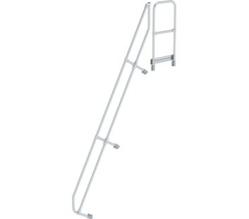 Stairs w. plat. 60° 2nd handrail for 12 steps, 60° | © MUNK GmbH
