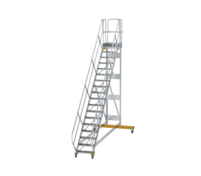 Platform stairs 45° mobile st. width 600 mm, 18 st | © MUNK GmbH