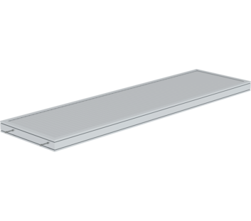 Plattform Aluminium geriffelt 3060x850 mm | © MUNK GmbH