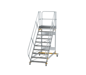 Platform stairs 45° mobile st. wid. 1,000 mm, 10st | © MUNK GmbH
