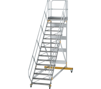 Platform stairs 45° mobile st. wid. 1,000 mm, 16st | © MUNK GmbH