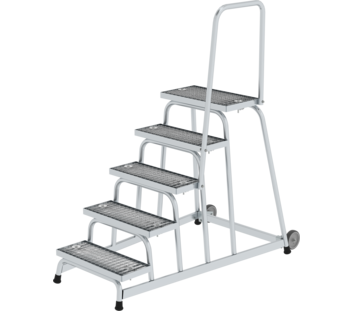 Work platform rigid st. grat w. castors/handrail | © MUNK GmbH