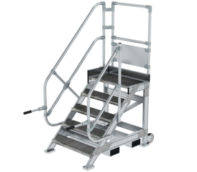 Mobile work platform with railing | © MUNK GmbH