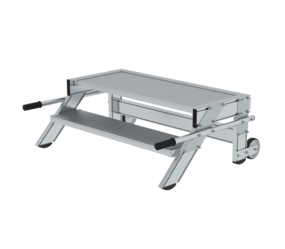Work platform mobile 1,000 mm st width, 2 steps | © MUNK GmbH