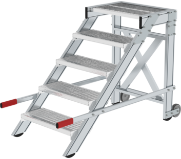 Work platform mobile 600 mm st width, 5 steps | © MUNK GmbH