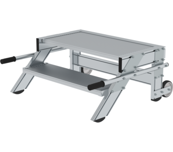 Work platform mobile 800 mm st width, 2 steps | © MUNK GmbH