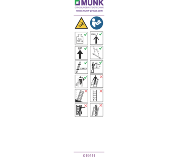 Stickers with user instructions | © MUNK GmbH