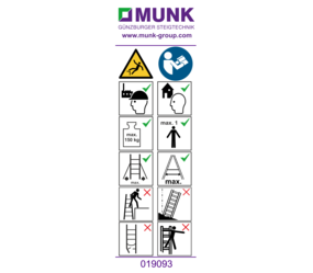 Autocollant avec instructions d’utilisation | © MUNK GmbH