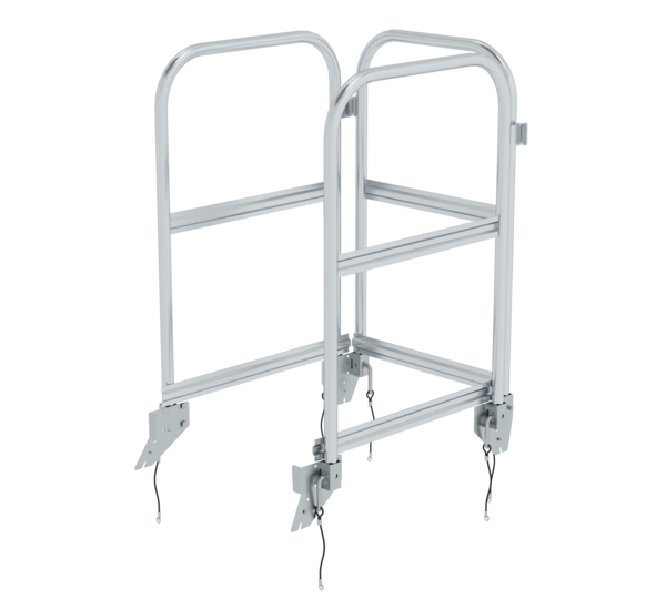 Push-in railing for platform stairs 1-sided acc.  | © MUNK GmbH