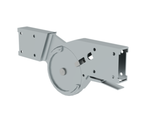 Autom. steel hinge (outer) for m-p ladder | © MUNK GmbH