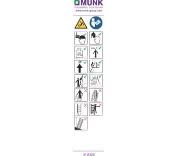 Stickers with user instructions | © MUNK GmbH