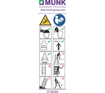 Autocollants avec consignes d'utilisation | © MUNK GmbH