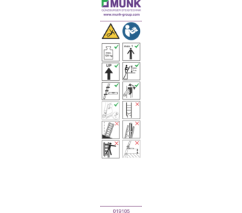 Stickers with user instructions | © MUNK GmbH