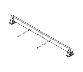 nivello crossbar 1.20 m, hole spacing 395 mm, rail height 73 mm | © MUNK GmbH