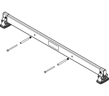 nivello crossbar 1.20 m, hole spacing 445 mm, rail height 98 mm | © MUNK GmbH