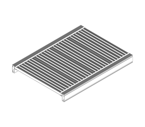 Dessin : plate-forme d'un escalier à paliers, vue de profil | © MUNK GmbH