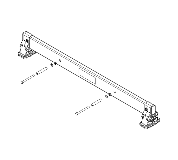 Traverse nivello 0,93 m, entraxe des trous 395 mm, hauteur des montants 73 mm | © MUNK GmbH