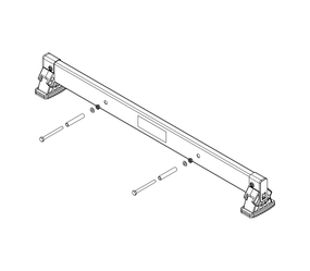 Traverse nivello 0,93 m, entraxe des trous 395 mm, hauteur des montants 73 mm | © MUNK GmbH