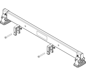 nivello-Traverse 0,93 m, Lochabstand 395 mm, Holmhöhe 58 mm | © MUNK GmbH