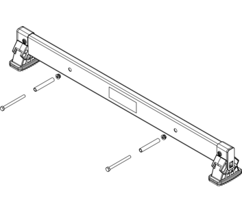 nivello-Traverse 0,93 m, Lochabstand 465 mm, Holmhöhe 85 mm | © MUNK GmbH