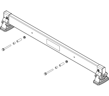 nivello-Traverse 0,93 m, GFK Lochabstand 395 mm, Holmhöhe 58 mmeit GFK | © MUNK GmbH