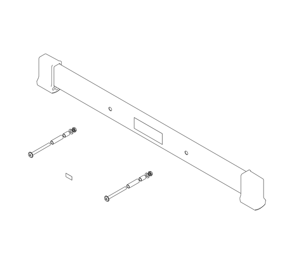 Standard crossbar 0.93 m wide, hole spacing 325 mm | © MUNK GmbH