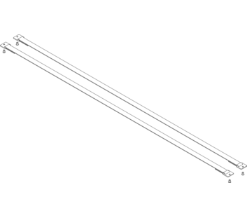 Gurtband mit Befestigungsplatten Länge 1360 mm 1 Satz = 2 Stück, inkl. Nieten | © MUNK GmbH