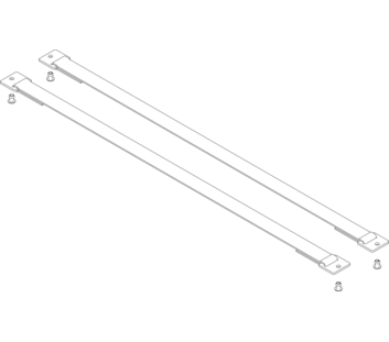 Sangle avec plaques de fixation Longueur 674 mm 1 jeu = 2 pièces, rivets compris | © MUNK GmbH