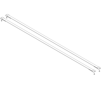 Sangle avec plaques de fixation Longueur 1450 mm 1 jeu = 2 pièces, rivets compris | © MUNK GmbH