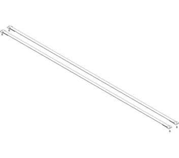 Gurtband mit Befestigungsplatten Länge 1920 mm 1 Satz = 2 Stück, inkl. Nieten | © MUNK GmbH