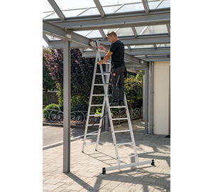 Multi-purpose ladder 2-section w.niv. stab.2x10 rgs app. w. st.st. | © MUNK GmbH