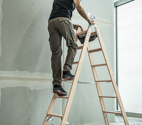 Step ladder, wood, 2 x 6 steps on both sides Application | © MUNK GmbH