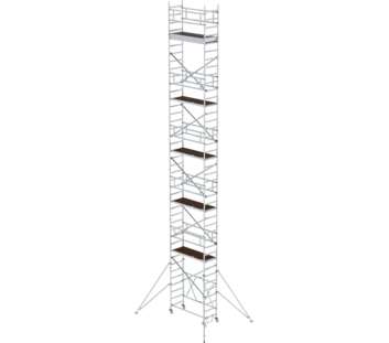 Échaf. pliant 0,75x,1,80m, av stab., ht. PF 10,80m | © MUNK GmbH