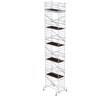 Folding scaff. 1.35x2.45m Chass. bar & double pf, pf H=11.45m | © MUNK GmbH