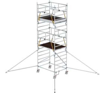 Mob. scaff SG 1,80x1,35 m w. outr. & db.pf, pfh 4,47 m | © MUNK GmbH