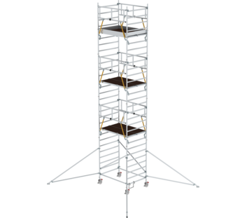 Mob. scaff SG 1,80x1,35 m w. outr. & db.pf, pfh 7,55 m | © MUNK GmbH
