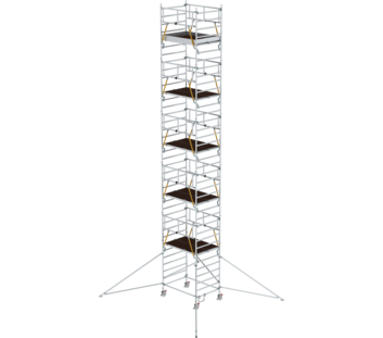 Mob. scaff SG 1,80x1,35 m w. outr. & db.pf, pfh 10,35 m | © MUNK GmbH