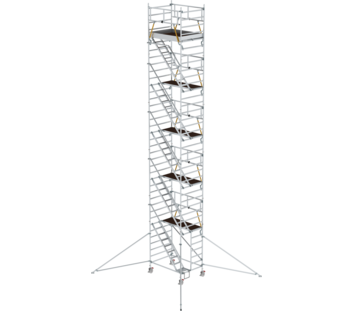 Mob. scaf. SG 1,80x1,35 m,incl. asc/outr.pf H=10,35 m | © MUNK GmbH