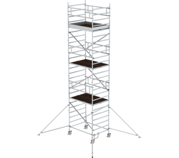Mob. scaff 1.35x1.80m w. outr. & db.pf, pfh 6.35m | © MUNK GmbH