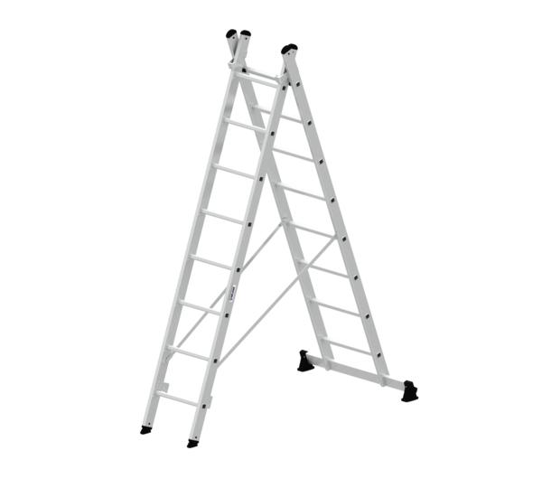 Multi-purp. ladder 2-sec.w.nivello stab. 2x8 rungs | © MUNK GmbH