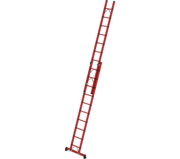 2-section GRP rung extension ladder with nivello® traverse 2x10 rungs | © MUNK GmbH