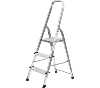 Household ladder, single-sided access, 3 steps | © MUNK GmbH