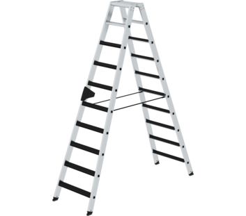 Double-sided ladder,2-sid. acc.w.clip-step,2x10 st | © MUNK GmbH